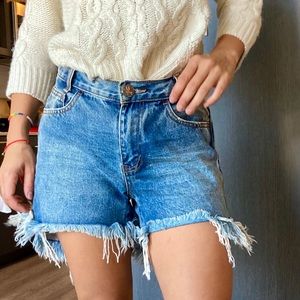 FRANKIES LONG LENGTH DENIM SHORT
